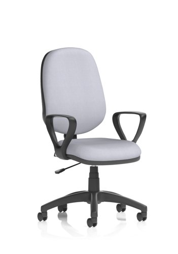 Eclipse Plus I Lever Task Operator Chair With Loop Arms Bespoke Colour Back And Seat Quest Shell