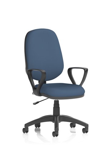Eclipse Plus I Lever Task Operator Chair With Loop Arms Bespoke Colour Back And Seat Quest Whelk