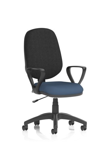 Eclipse Plus I Lever Task Operator Chair With Loop Arms Bespoke Colour Seat Quest Whelk