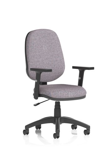 Eclipse Plus I Lever Task Operator Chair With Height Adjustable Arms Bespoke Colour Back And Seat Rivet Fuse