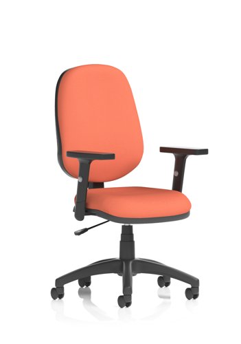 Eclipse Plus I Lever Task Operator Chair With Height Adjustable Arms Bespoke Colour Back And Seat Quest Crab