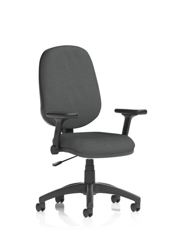 Eclipse Plus I Lever Task Operator Chair With Height Adjustable And Folding Arms Bespoke Colour Back And Seat Quest Mussel