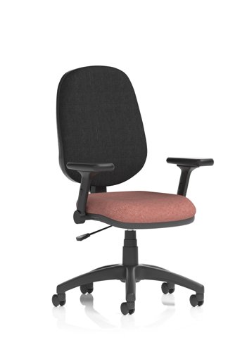 Eclipse Plus I Lever Task Operator Chair With Height Adjustable And Folding Arms Bespoke Colour Seat Rivet Forge