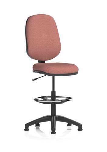 Eclipse Plus I Lever Task Operator Chair With High Rise Draughtsman Kit Bespoke Colour Back And Seat Rivet Forge