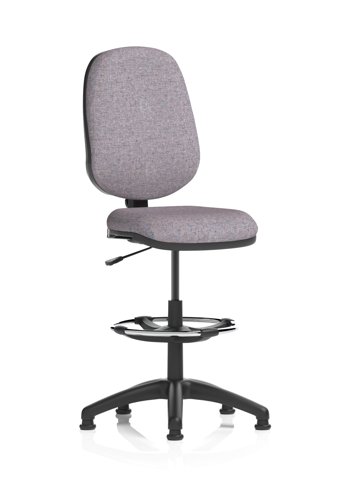 Eclipse Plus I Lever Task Operator Chair With High Rise Draughtsman Kit Bespoke Colour Back And Seat Rivet Fuse