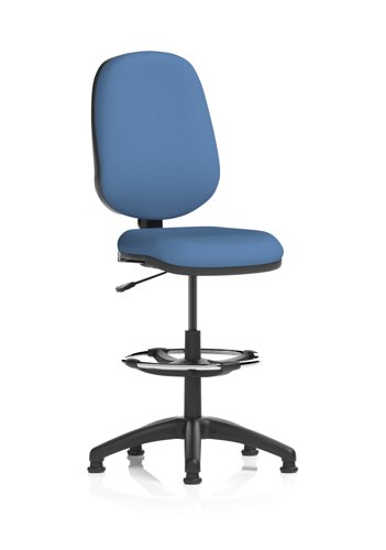Eclipse Plus I Lever Task Operator Chair With High Rise Draughtsman Kit Bespoke Colour Back And Seat Quest Limpet