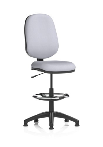 Eclipse Plus I Lever Task Operator Chair With High Rise Draughtsman Kit Bespoke Colour Back And Seat Quest Shell