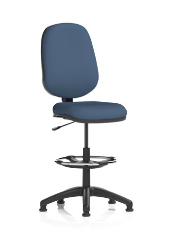 Eclipse Plus I Lever Task Operator Chair With High Rise Draughtsman Kit Bespoke Colour Back And Seat Quest Whelk