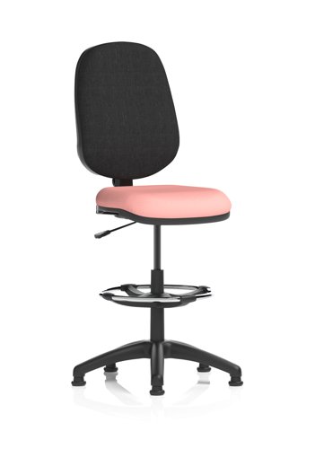 Eclipse Plus I Lever Task Operator Chair With High Rise Draughtsman Kit Bespoke Colour Seat Quest Shrimp