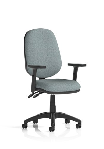 Eclipse Plus II Lever Task Operator Chair With Height Adjustable Arms Bespoke Colour Back And Seat Rivet Tensile
