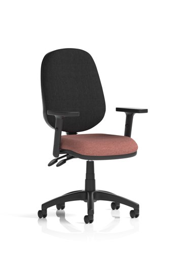 Eclipse Plus II Lever Task Operator Chair With Height Adjustable Arms Bespoke Colour Seat Rivet Forge