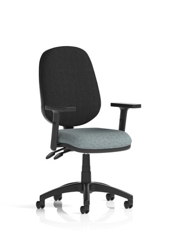 Eclipse Plus II Lever Task Operator Chair With Height Adjustable Arms Bespoke Colour Seat Rivet Tensile