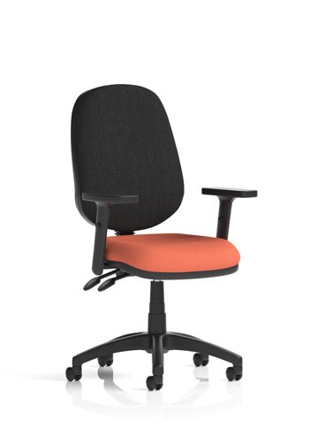 Eclipse Plus II Lever Task Operator Chair With Height Adjustable Arms Bespoke Colour Seat Quest Crab