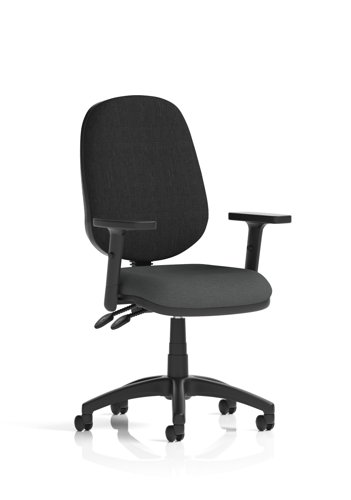 Eclipse Plus II Lever Task Operator Chair With Height Adjustable Arms Bespoke Colour Seat Quest Mussel