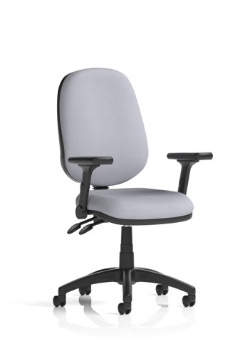 Eclipse Plus II Lever Task Operator Chair With Height Adjustable And Folding Arms Bespoke Colour Back And Seat Quest Shell