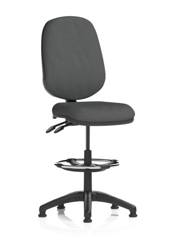 Eclipse Plus II Lever Task Operator Chair With High Rise Draughtsman Kit Bespoke Colour Back And Seat Quest Mussel
