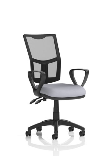 Eclipse Plus II Lever Task Operator Chair Mesh Back With Loop Arms Bespoke Colour Seat Quest Shell