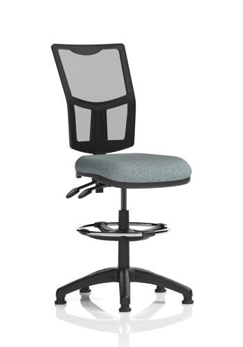 Eclipse Plus II Lever Task Operator Chair Mesh Back With High Rise Draughtsman Kit Bespoke Colour Seat Rivet Tensile