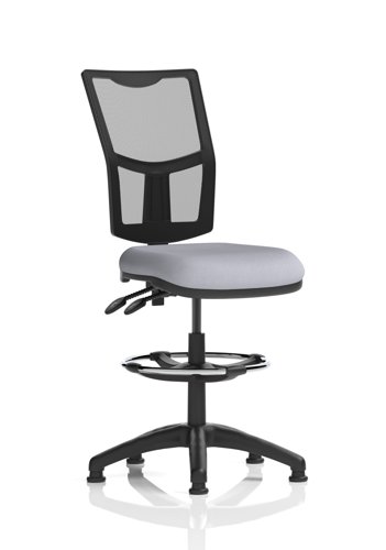 Eclipse Plus II Lever Task Operator Chair Mesh Back With High Rise Draughtsman Kit Bespoke Colour Seat Quest Shell