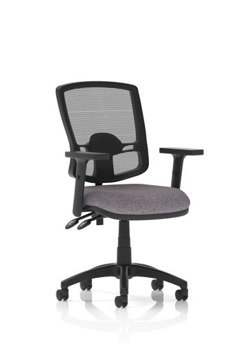 Eclipse Plus II Lever Task Operator Chair Deluxe Mesh Back With Height Adjustable Arms Bespoke Colour Seat Rivet Fuse