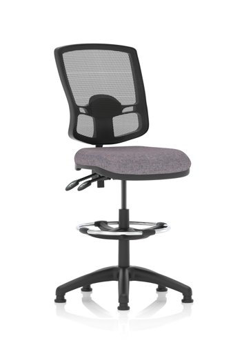 Eclipse Plus II Lever Task Operator Chair Deluxe Mesh Back With High Rise Draughtsman Kit Bespoke Colour Seat Rivet Fuse