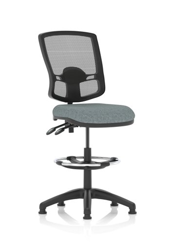 Eclipse Plus II Lever Task Operator Chair Deluxe Mesh Back With High Rise Draughtsman Kit Bespoke Colour Seat Rivet Tensile