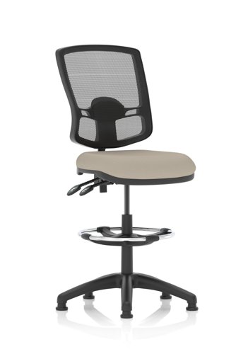 Eclipse Plus II Lever Task Operator Chair Deluxe Mesh Back With High Rise Draughtsman Kit Bespoke Colour Seat Quest Salt