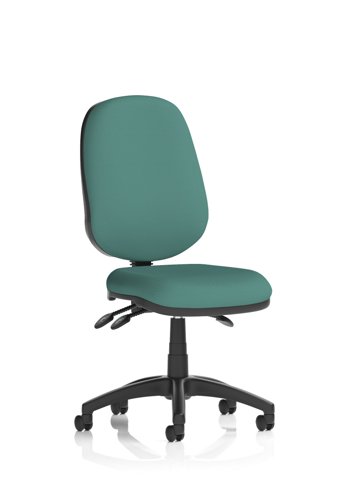Eclipse Plus III Lever Task Operator Chair Bespoke Colour Back And Seat Quest Kelp