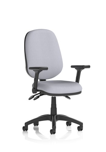 Eclipse Plus III Lever Task Operator Chair With Height Adjustable And Folding Arms Bespoke Colour Back And Seat Quest Shell