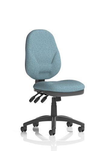 Eclipse Plus XL Lever Task Operator Chair Bespoke Colour Back And Seat Rivet Quench