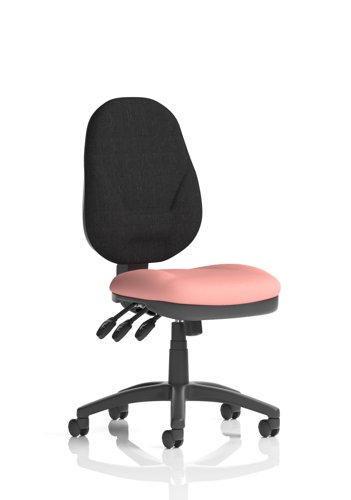 Eclipse Plus XL Lever Task Operator Chair Bespoke Colour Seat Quest Shrimp