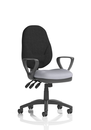 Eclipse Plus XL Lever Task Operator Chair With Loop Arms Bespoke Colour Seat Quest Shell