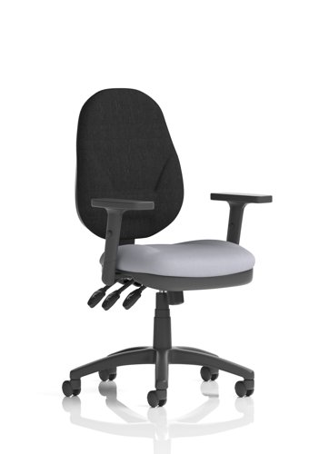 Eclipse Plus XL Lever Task Operator Chair With Height Adjustable Arms Bespoke Colour Seat Quest Shell