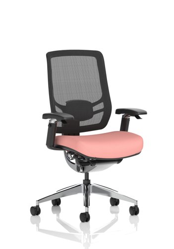 Ergo Click Mesh Back Bespoke Colour Seat Quest Shrimp