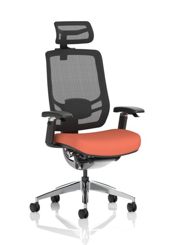 Ergo Click Mesh Back With Headrest Bespoke Colour Seat Quest Crab