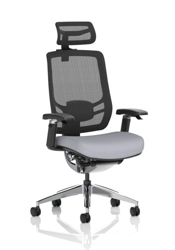 Ergo Click Mesh Back With Headrest Bespoke Colour Seat Quest Shell