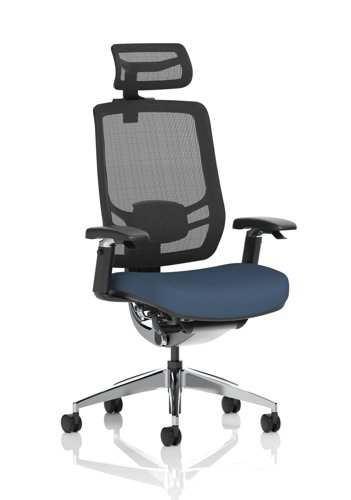 Ergo Click Mesh Back With Headrest Bespoke Colour Seat Quest Whelk