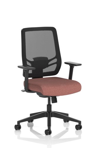 Ergo Twist Mesh Back Ergonomic Task Operator Office Chair With Height Adjustable Arms Bespoke Colour Seat Rivet Forge