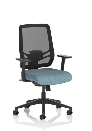 Ergo Twist Mesh Back Ergonomic Task Operator Office Chair With Height Adjustable Arms Bespoke Colour Seat Rivet Quench