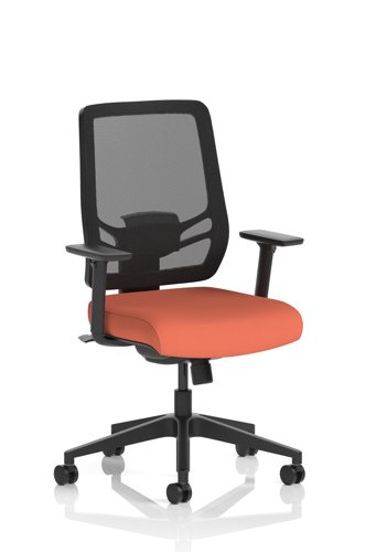 Ergo Twist Mesh Back Ergonomic Task Operator Office Chair With Height Adjustable Arms Bespoke Colour Seat Quest Crab