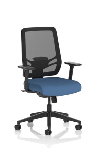 Ergo Twist Mesh Back Ergonomic Task Operator Office Chair With Height Adjustable Arms Bespoke Colour Seat Quest Limpet