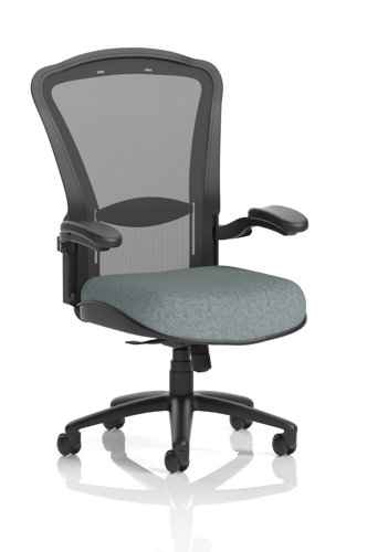 Houston Heavy Duty Task Operator Chair Black Mesh Back Bespoke Colour Seat Rivet Tensile
