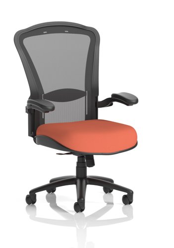 Houston Heavy Duty Task Operator Chair Black Mesh Back Bespoke Colour Seat Quest Crab