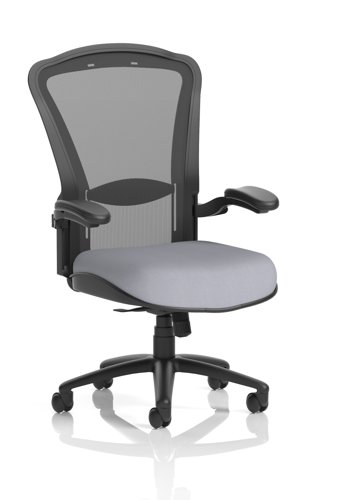 Houston Heavy Duty Task Operator Chair Black Mesh Back Bespoke Colour Seat Quest Shell
