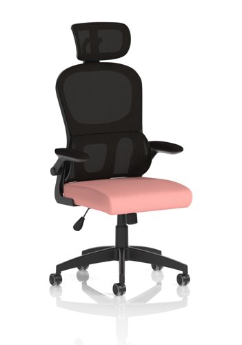 Iris Task Operator Black Mesh Back Bespoke Colour Seat Quest Shrimp
