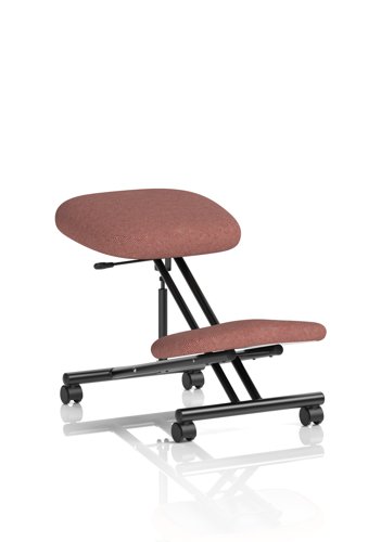 Kneeling Stool Black Frame Bespoke Colour Rivet Forge