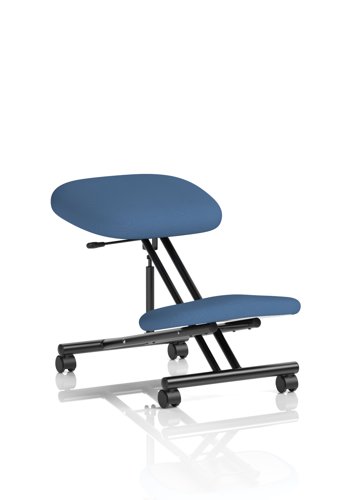 Kneeling Stool Black Frame Bespoke Colour Quest Limpet