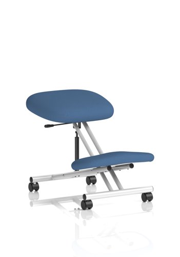 Kneeling Stool Silver Frame Bespoke Colour Quest Limpet
