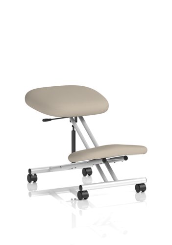 Kneeling Stool Silver Frame Bespoke Colour Quest Salt