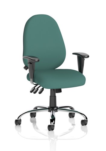 Lisbon Task Operator Chair Bespoke Colour Quest Kelp